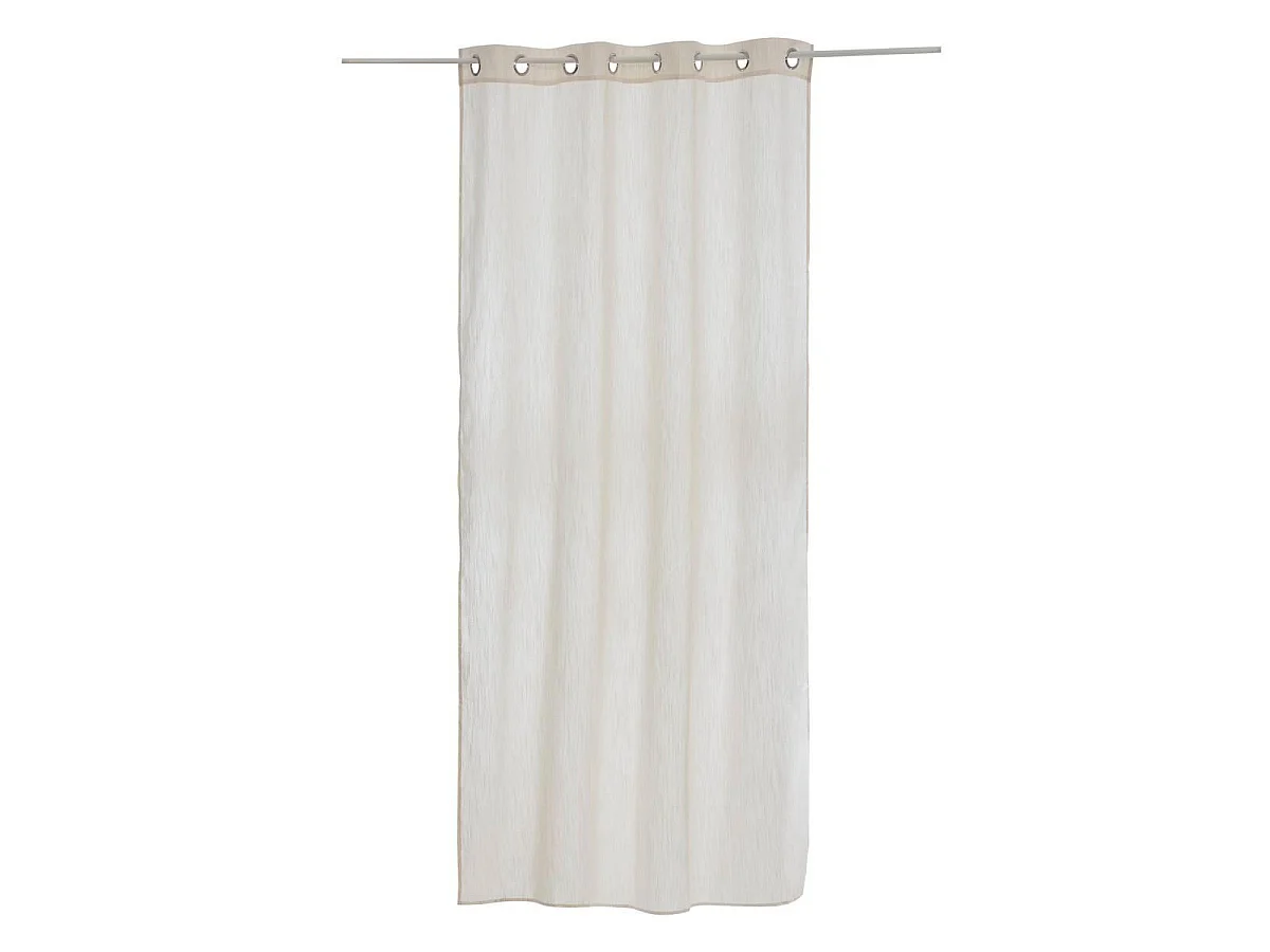 Rideau Voilage à Œillets "Teor" 140x240cm Beige Lin