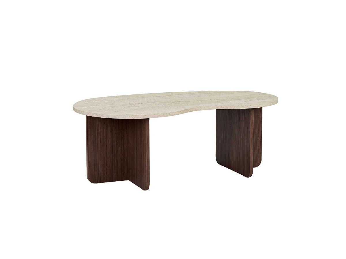 Table basse avec plateau organique L110 cm - MOSS