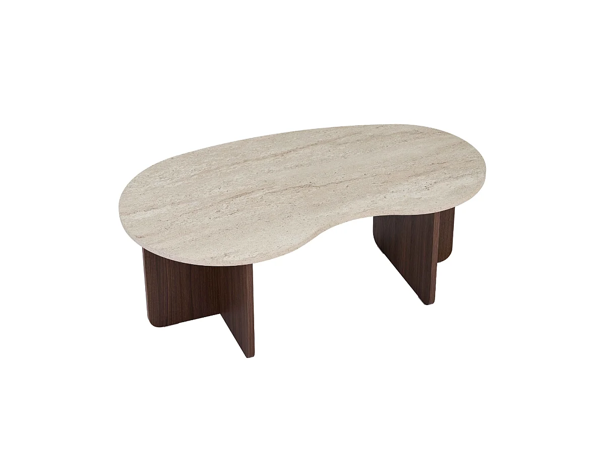 Table basse avec plateau organique L110 cm - MOSS