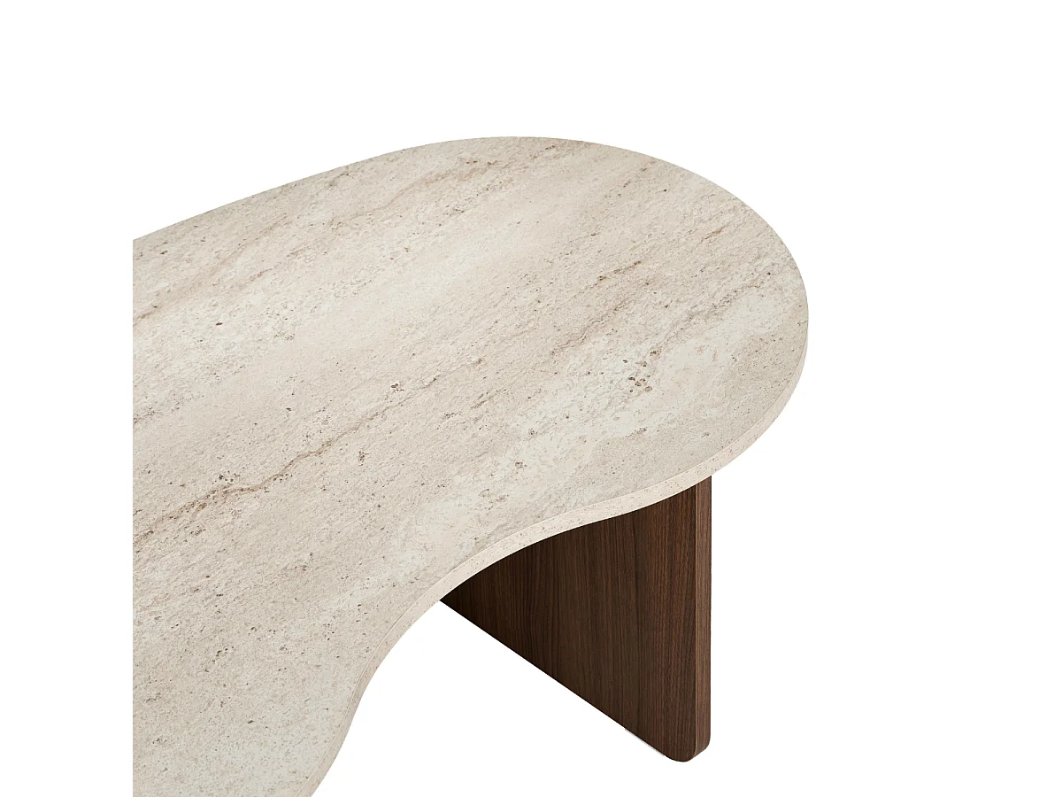 Table basse avec plateau organique L110 cm - MOSS