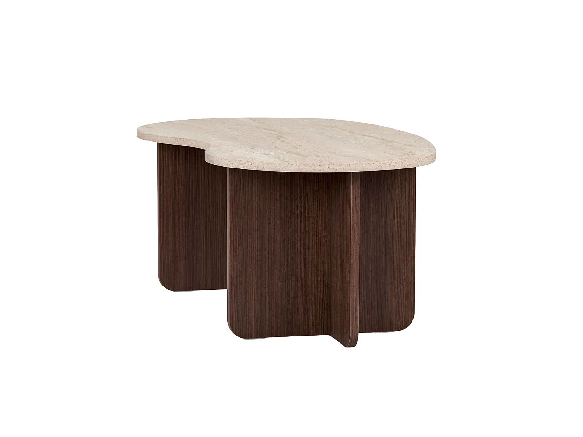 Table basse avec plateau organique L110 cm - MOSS