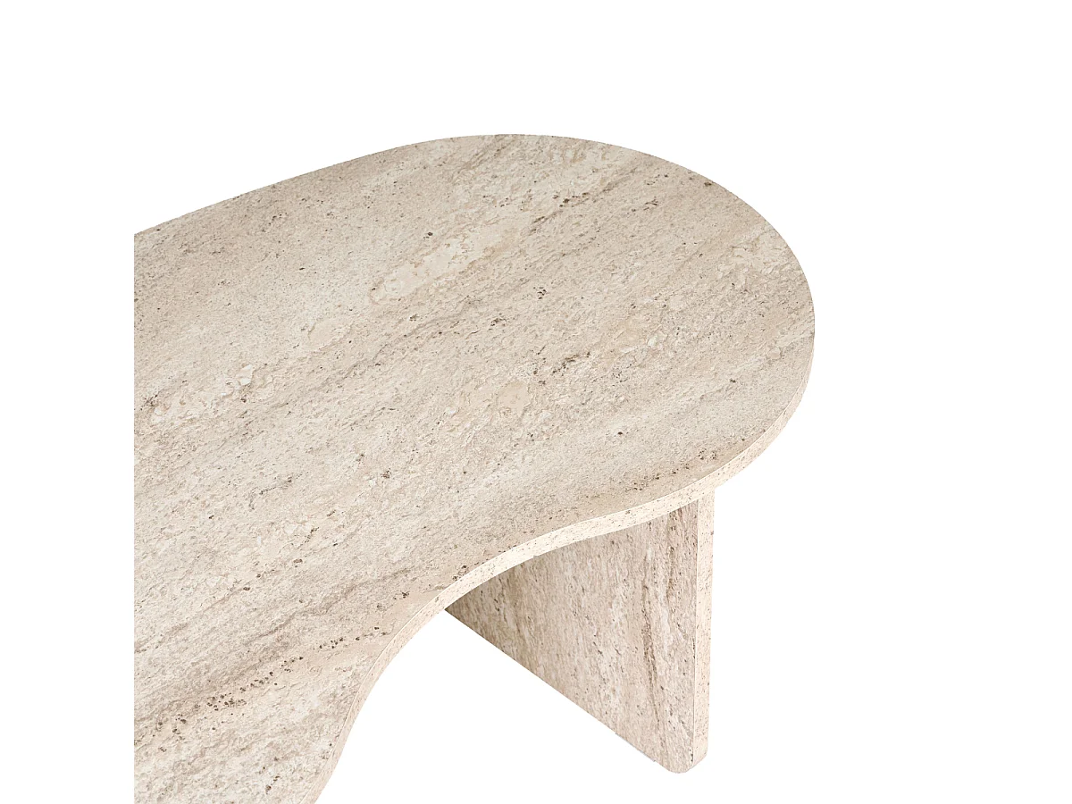 Table basse avec plateau organique L110 cm - MOSS