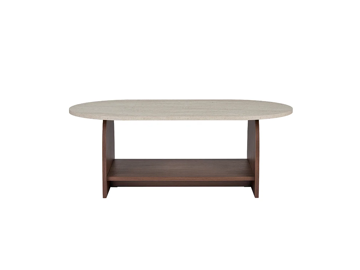 Table basse avec deux plateaux L110 cm - ASTER