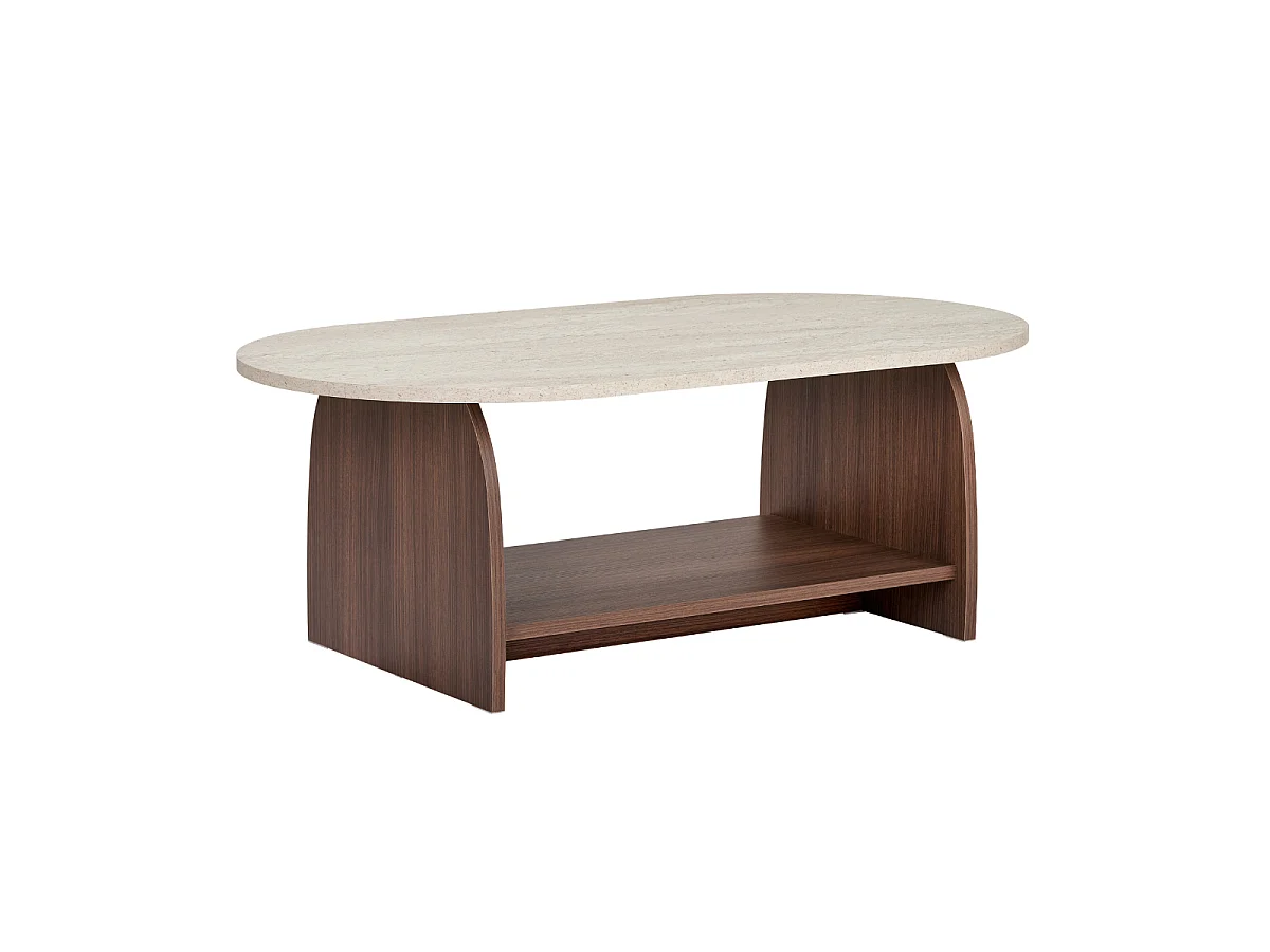 Table basse avec deux plateaux L110 cm - ASTER