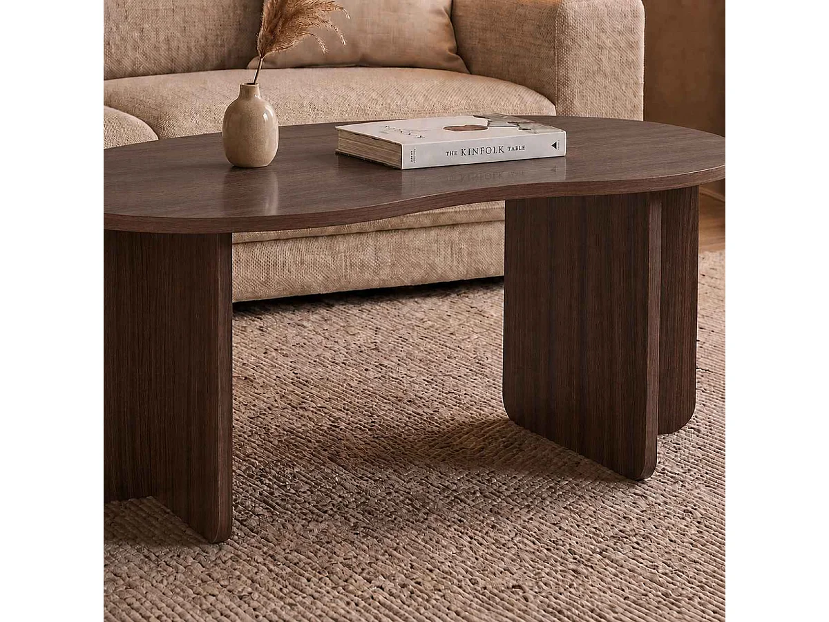 Table basse avec plateau organique L110 cm - MOSS