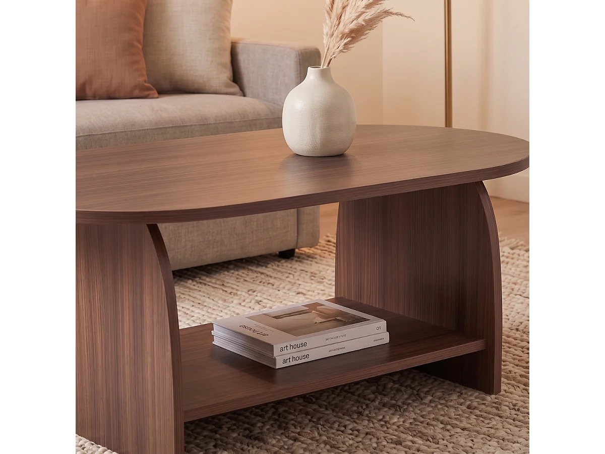 Table basse avec deux plateaux L110 cm - ASTER