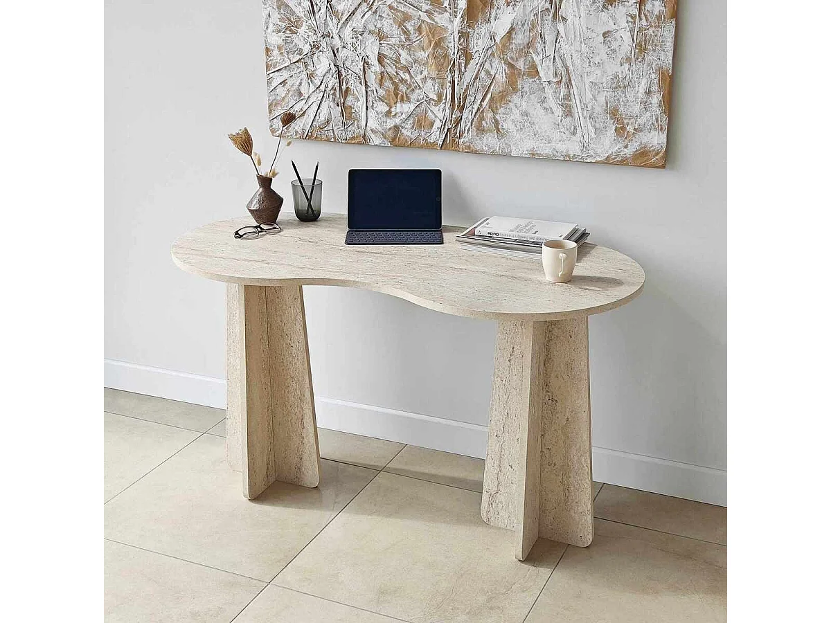Kantoor met organisch gevormd blad L120 cm COMO