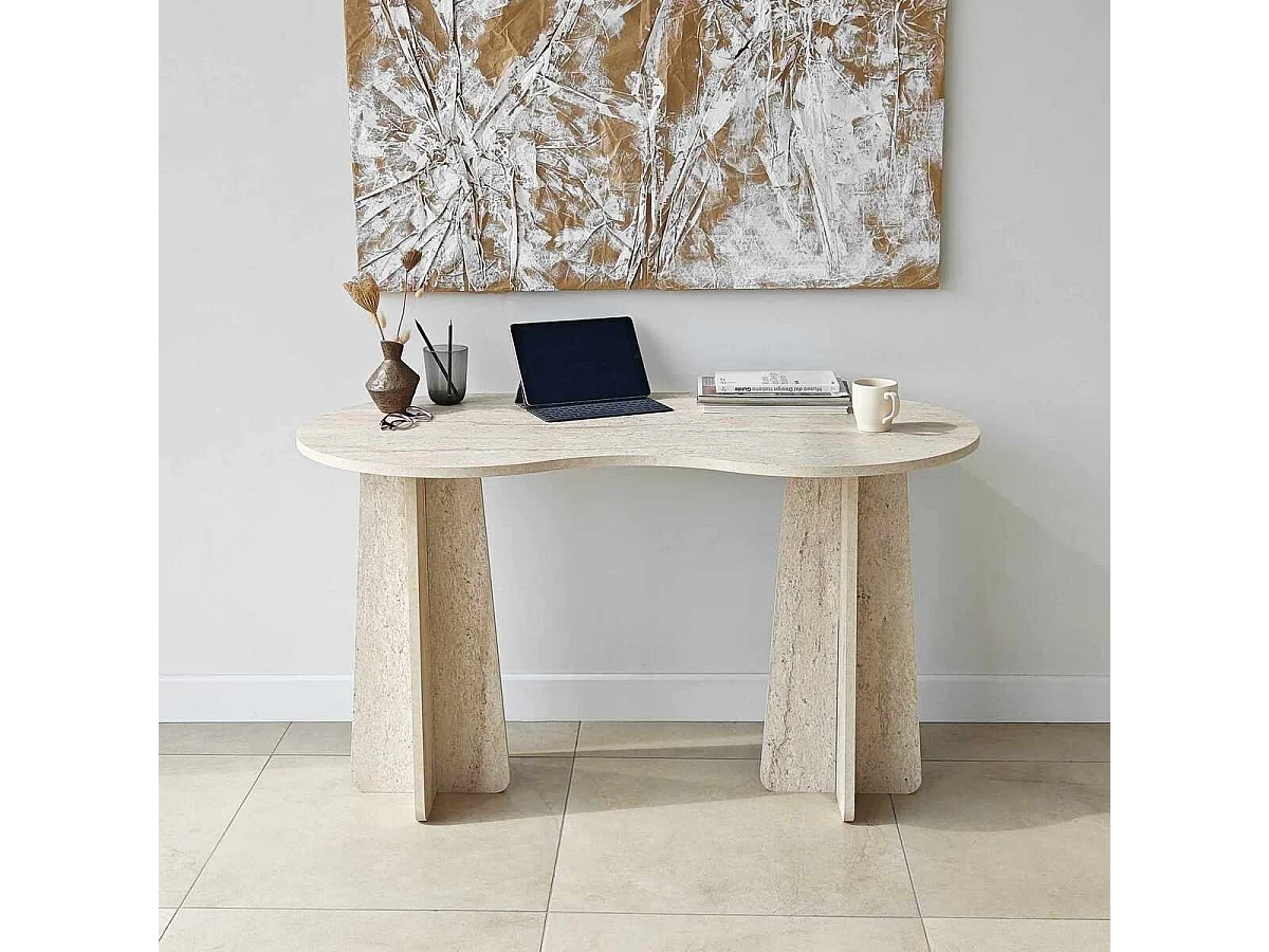 Kantoor met organisch gevormd blad L120 cm COMO