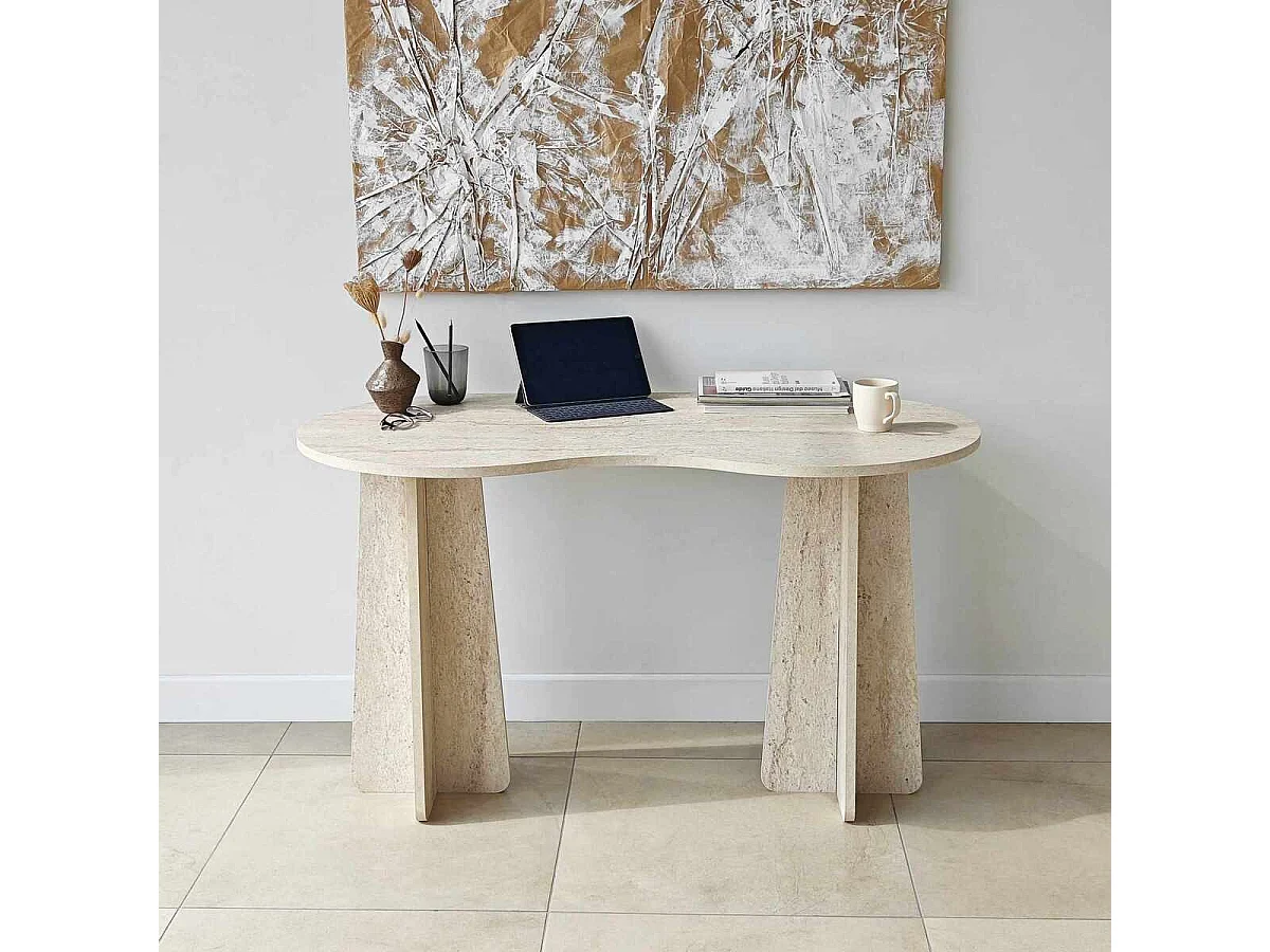 Kantoor met organisch gevormd blad L120 cm COMO