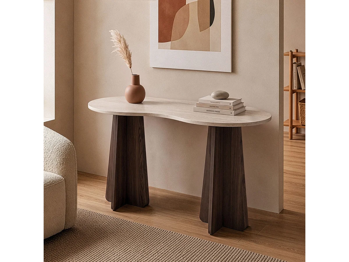 Kantoor met organisch gevormd blad L120 cm COMO