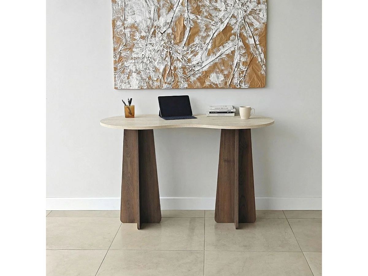 Kantoor met organisch gevormd blad L120 cm COMO