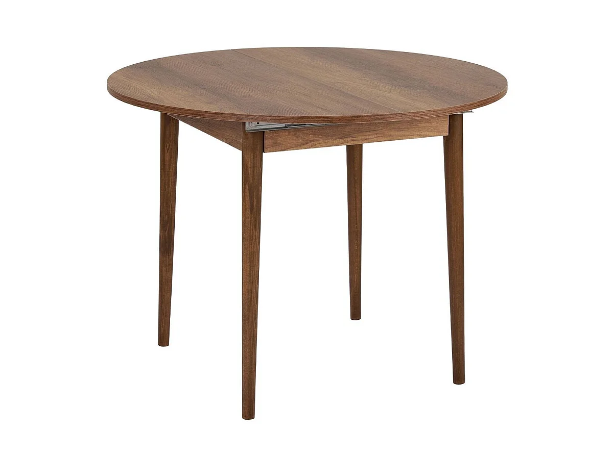 Table à manger ronde extensible de 100 à 131 cm - KLARA