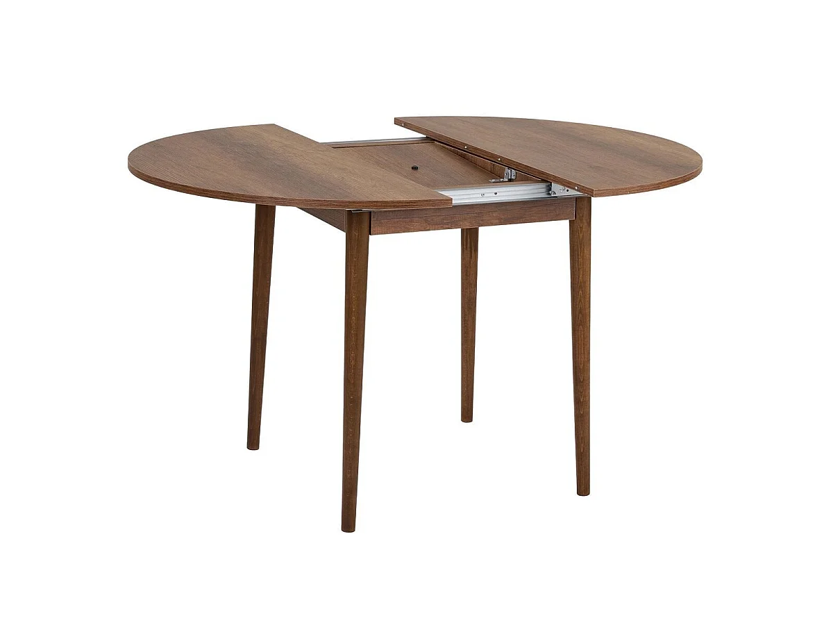 Table à manger ronde extensible de 100 à 131 cm - KLARA