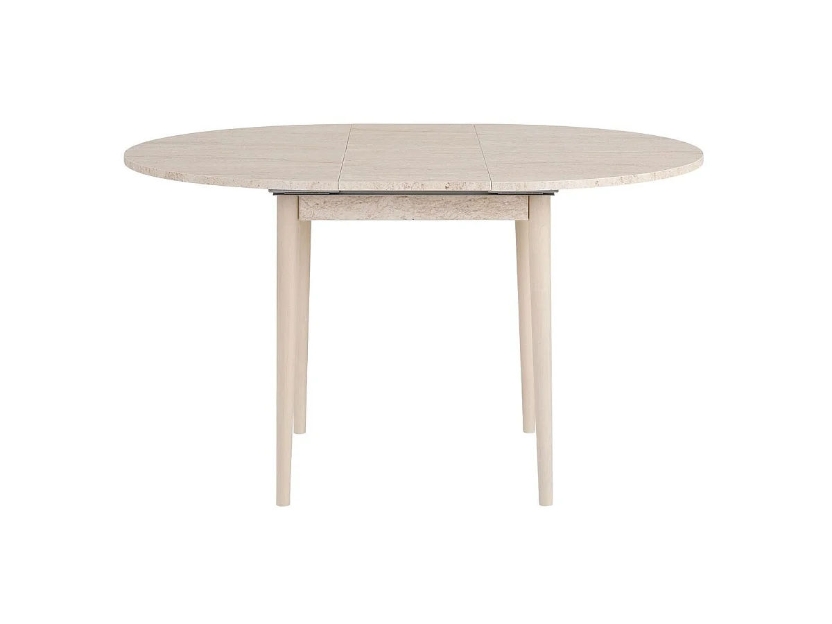 Table à manger ronde extensible de 100 à 131 cm - KLARA