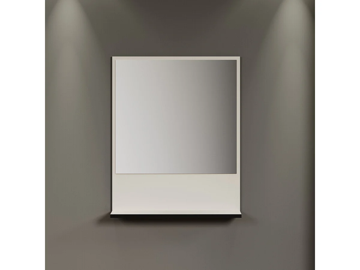 Miroir mural avec 1 tablette L60 cm - PUREBLISS
