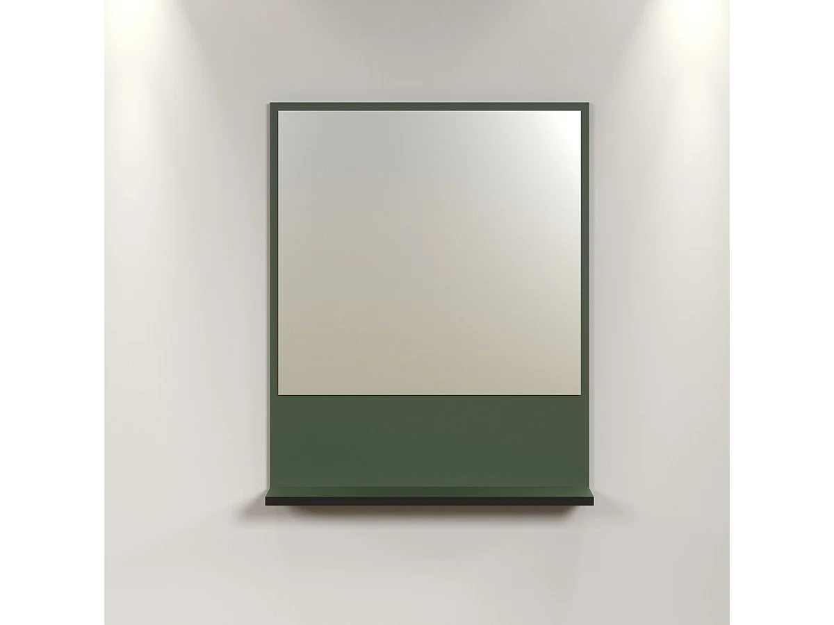Wandspiegel met 1 plank L60 cm - PUREBLISS