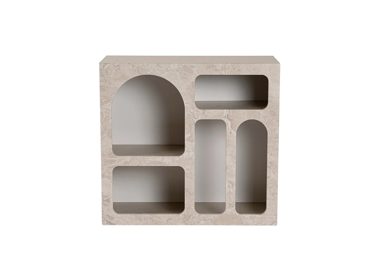 SORA Shelf with 5 Niches, 80 cm Wide