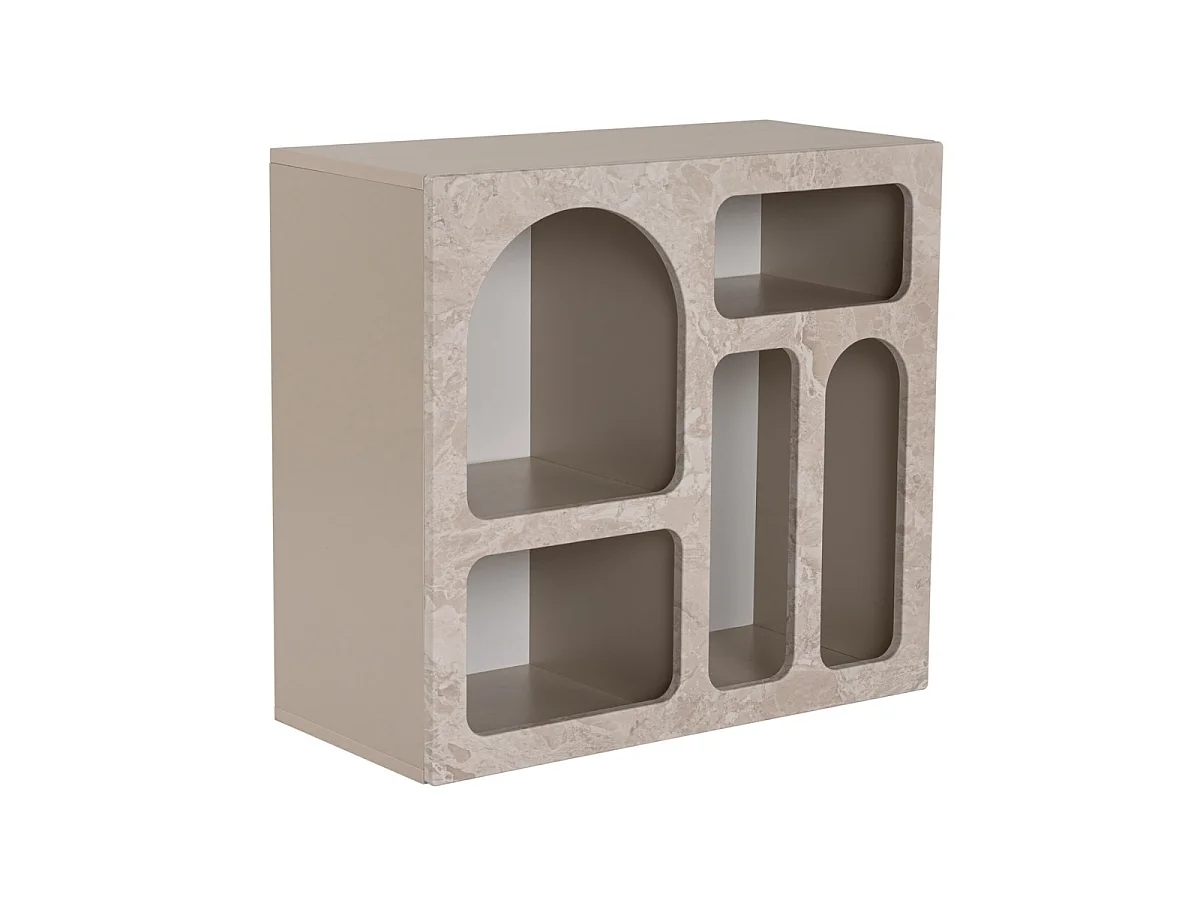SORA Shelf with 5 Niches, 80 cm Wide
