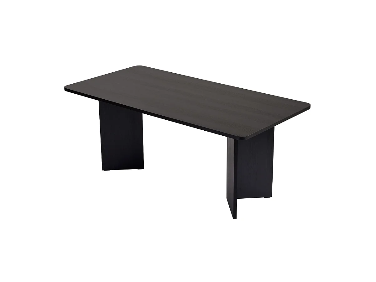 Table à manger avec plateau rectangulaire L180 cm - LORAN