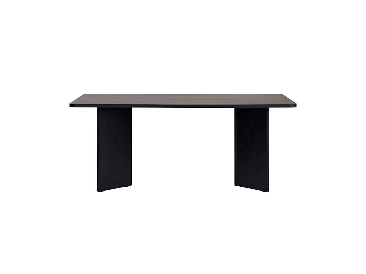 Table à manger avec plateau rectangulaire L180 cm - LORAN