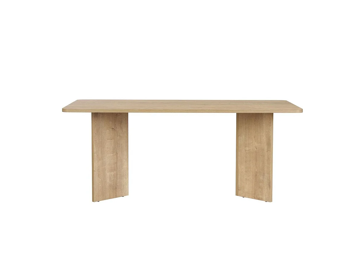 Table à manger avec plateau rectangulaire L180 cm - LORAN