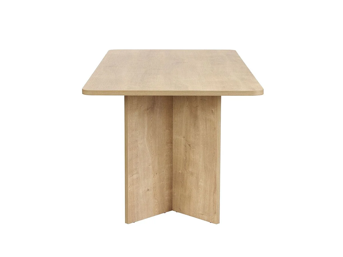 Table à manger avec plateau rectangulaire L180 cm - LORAN
