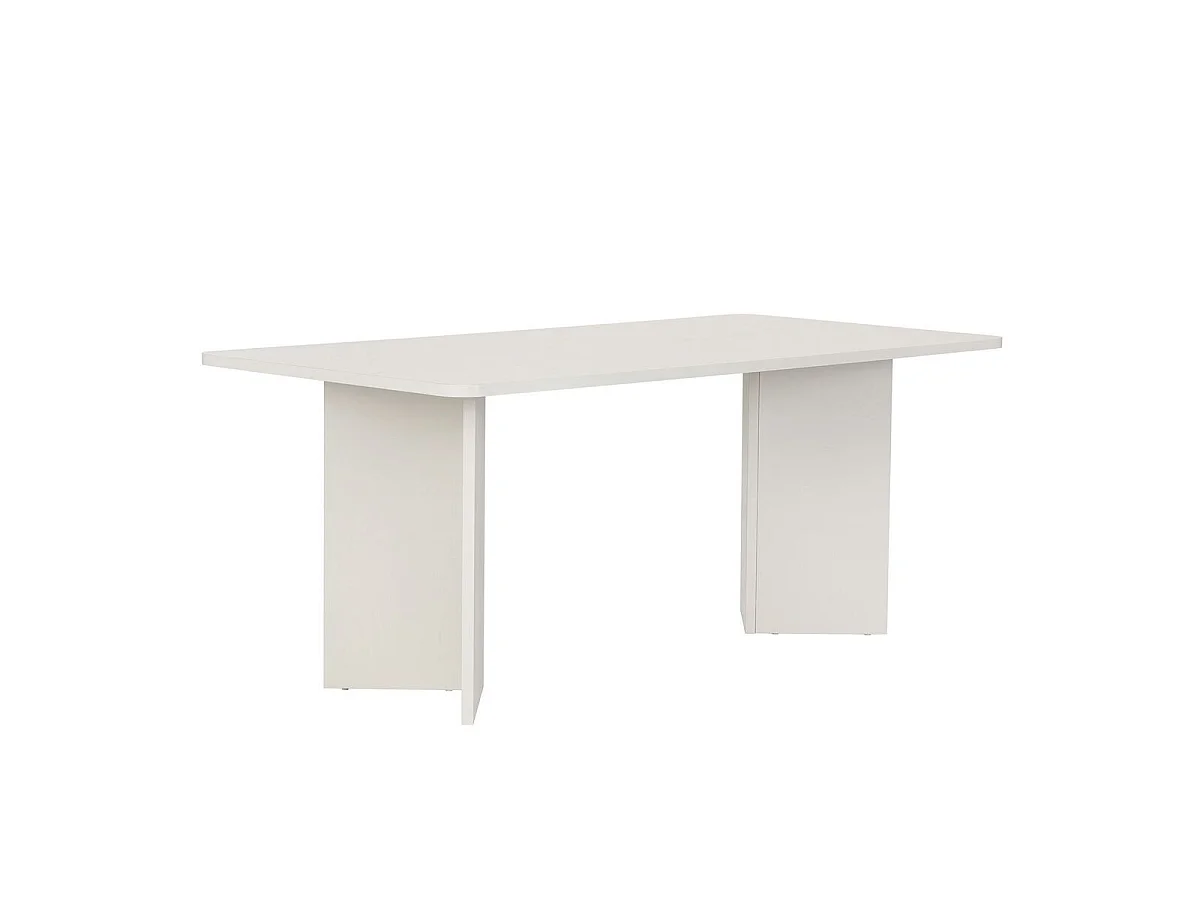 Table à manger avec plateau rectangulaire L180 cm - LORAN