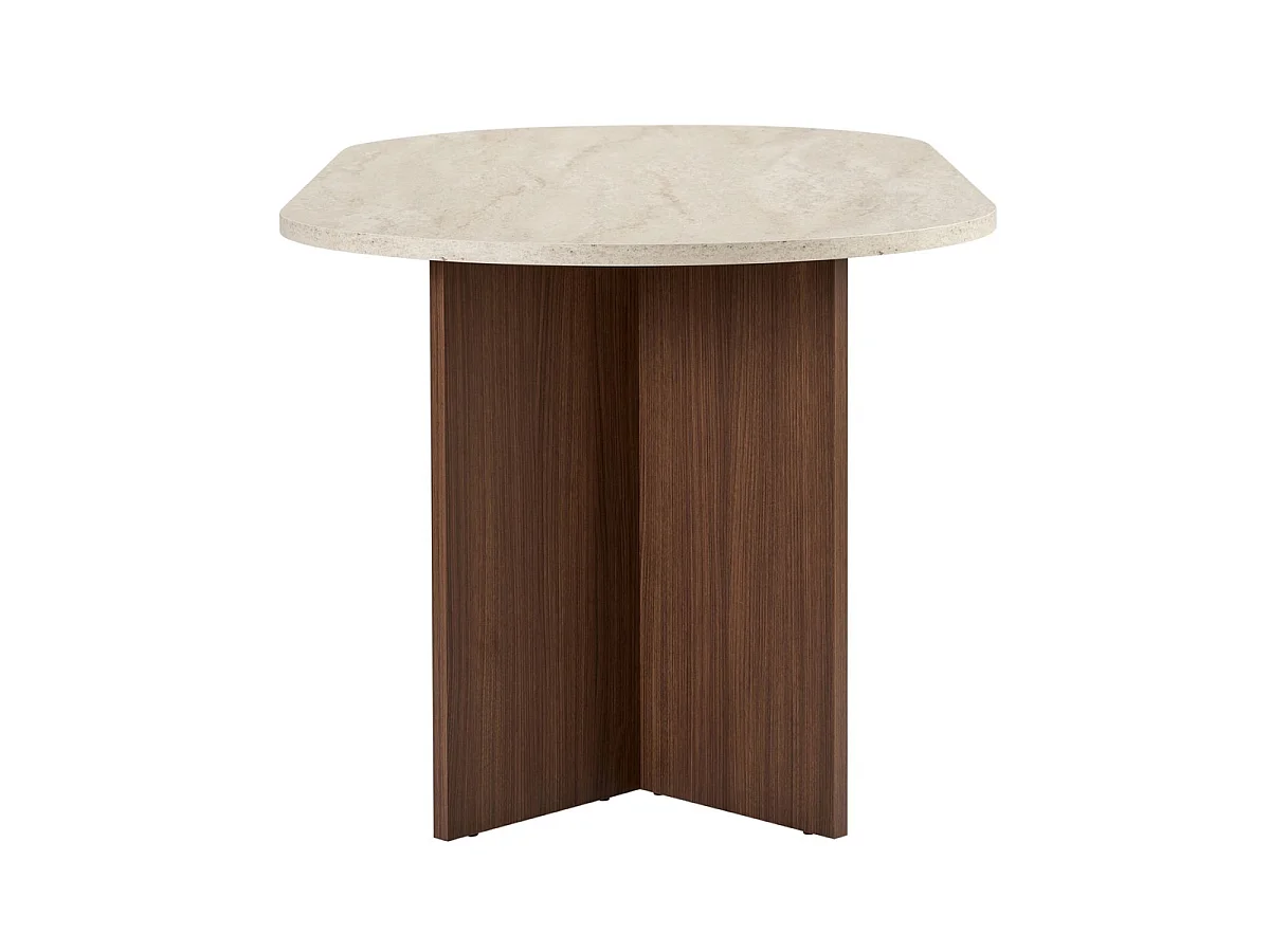 Table à manger avec bords arrondis L180 cm - SABLE