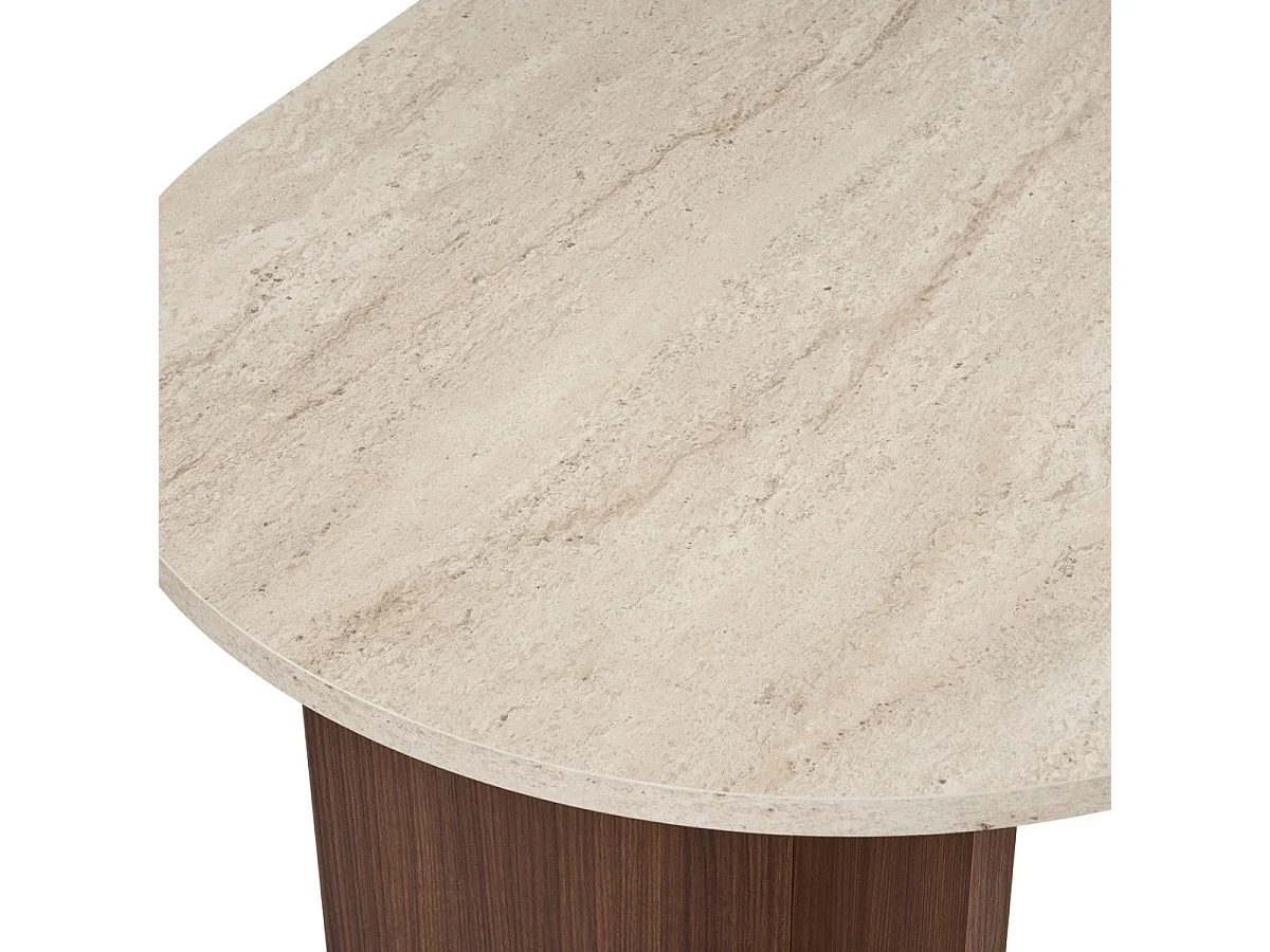 Table à manger avec bords arrondis L180 cm - SABLE