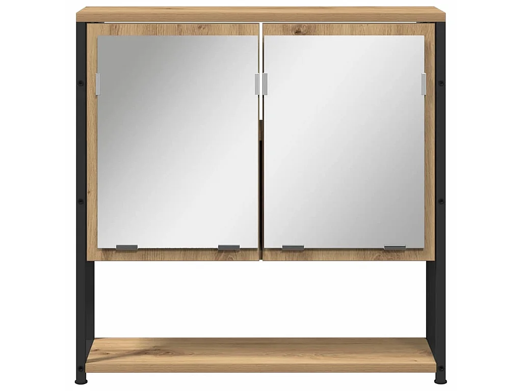 Armoire Miroir Chêne artisanal 60 x 16 x 60 cm
