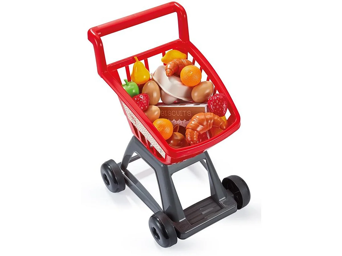 Chariot de courses ECOIFFIER garni - 20 aliments - Dès 18 mois