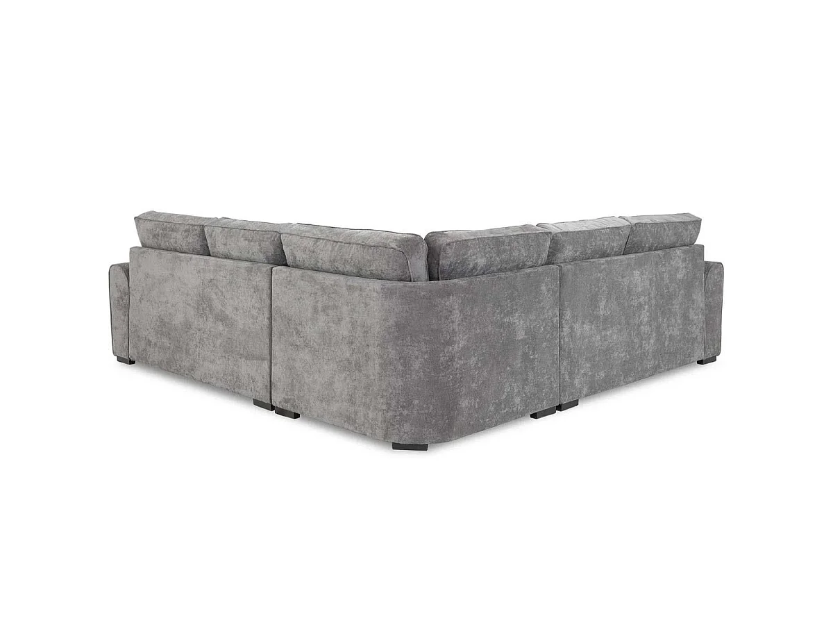 Montford Grey Fabric 5 Seater L Shaped Corner Sofa