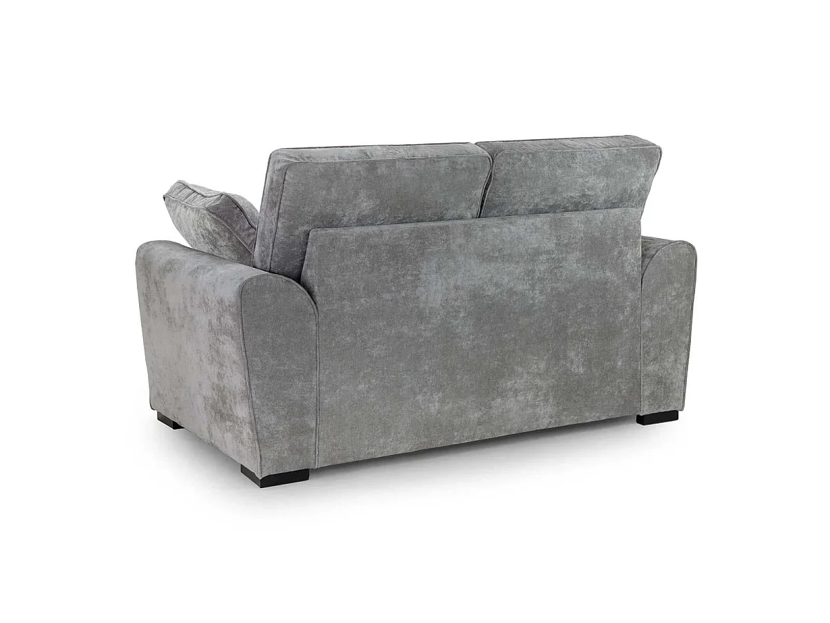 Montford Grey Fabric 2 Seater Sofa High Back
