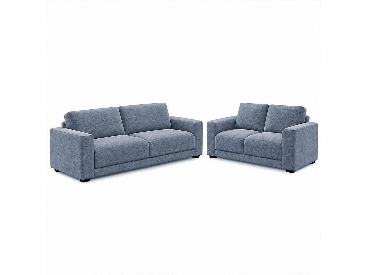 Melrose Woven Fabric 3 + 2 Seater Sofa Suite Grey