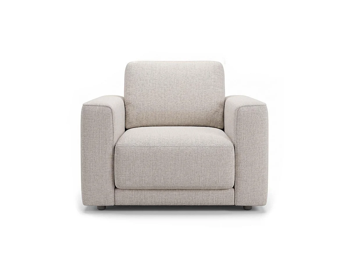 Melrose Beige Woven Fabric 3 + 2 + 1 Three Piece Sofa Suite