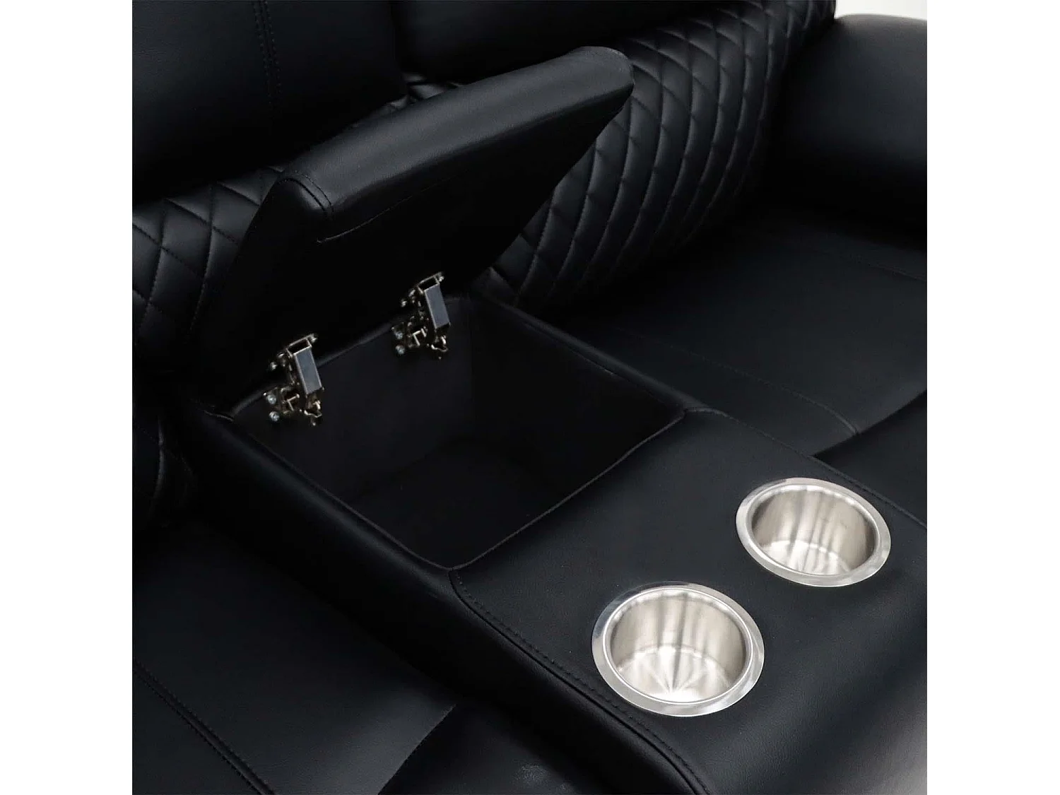Bentley Black Electric Recliner Sofa Suite 3 + 2 Seater, Eco Leather
