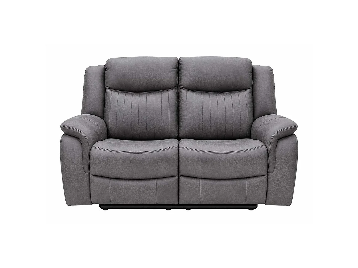 Lennox Grey Tech Fabric 3 + 2 Sofa Suite with Electric Recliner