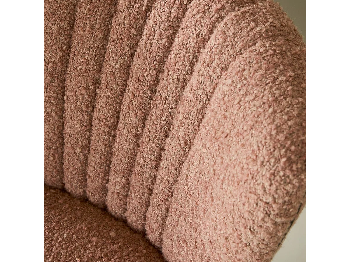 Sillón de tela rosa GINA