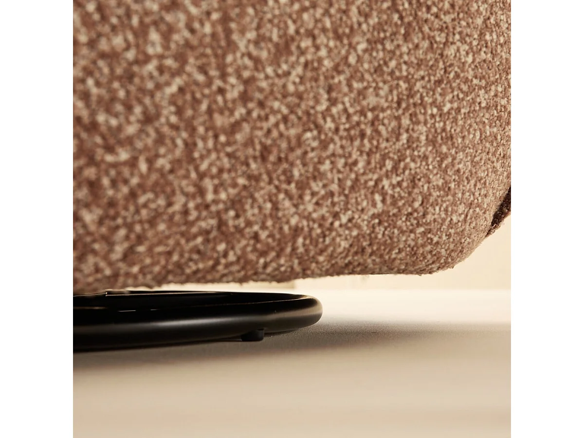 Fauteuil pivotant en tissu CESAR