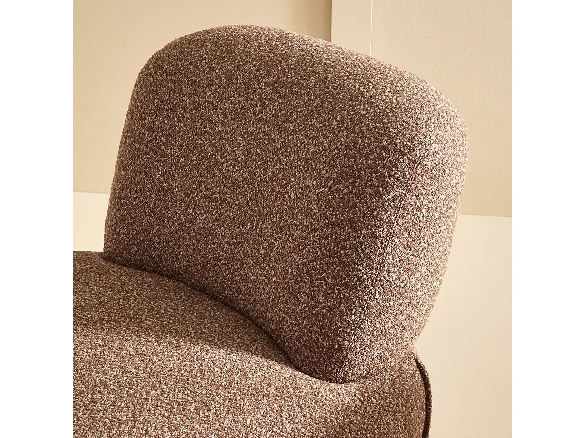 Fauteuil pivotant en tissu CESAR
