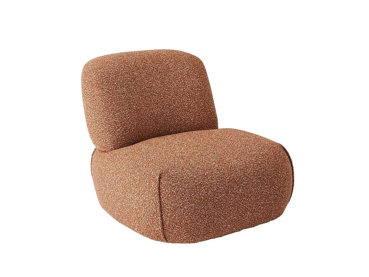 Fauteuil pivotant en tissu CESAR