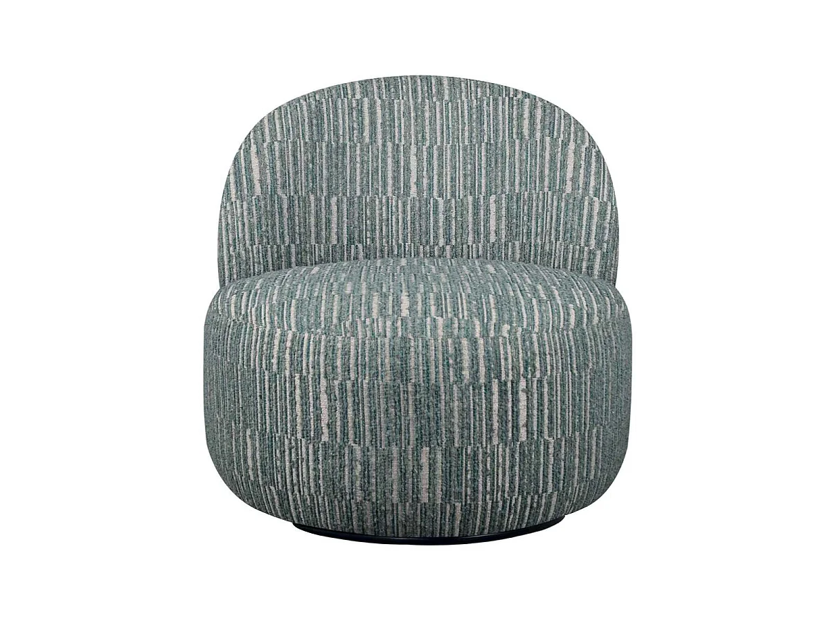 Moderne Groene Draaistoel in Gestructureerde Stof - Culbuto L74 cm