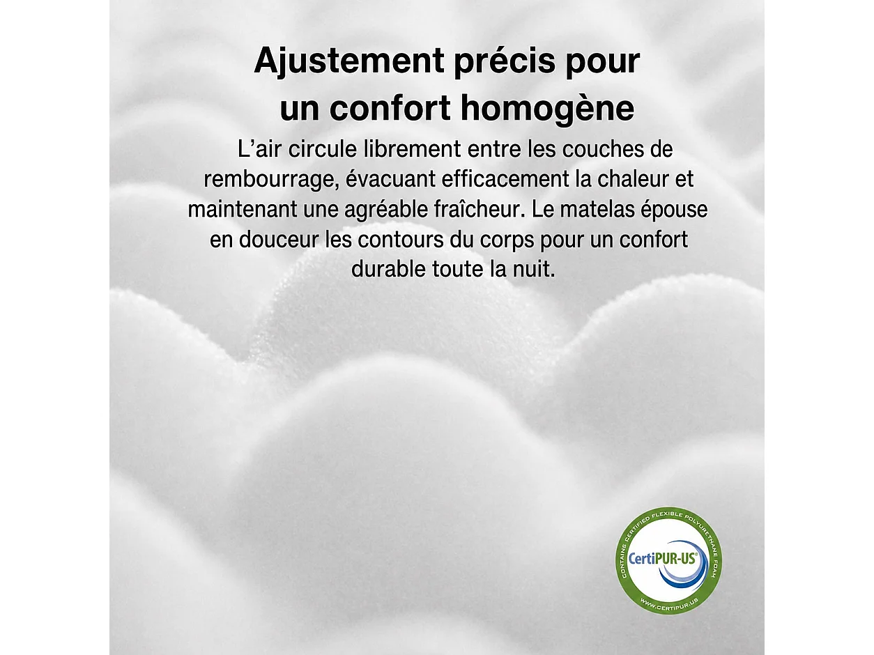 Novilla Matelas en Ressorts 140 x 200 cm, épaisseur 25 cm, réversible, 7 zones, tissu OEKO-TEX
