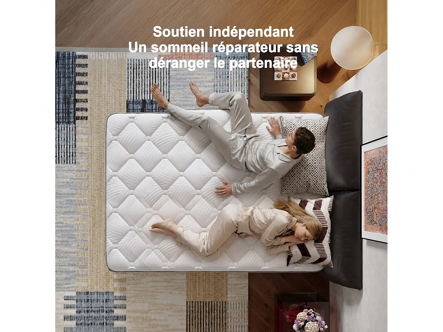 Novilla Matelas en mousse 90 x 200 cm, épaisseur 25 cm, réversible, 7 zones, housse lavable, tissu OEKO-TEX, mousse CertiPUR-US