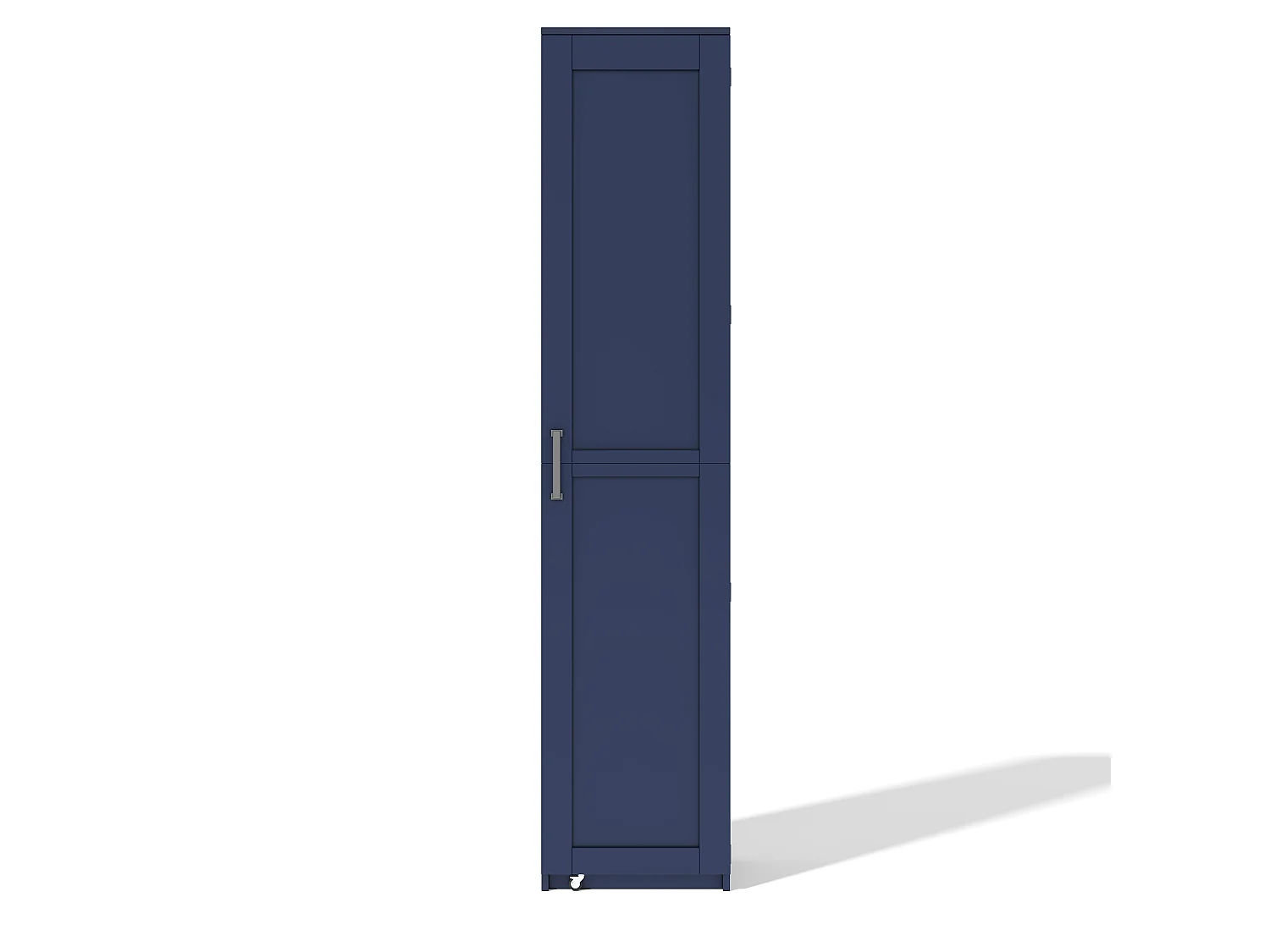 Hoge keukenkast met deuren, verstelbare planken en opbergruimte in de deuren - MDF - 40 x 40 x 183 cm - Blauw