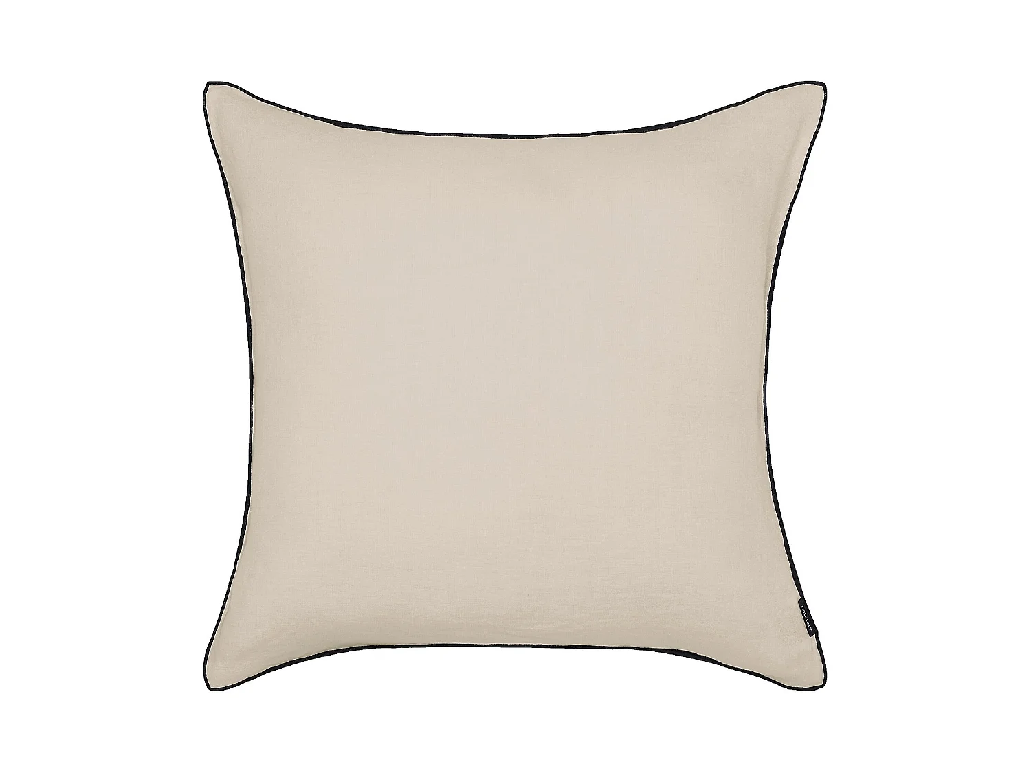 Habitat - Coussin en lin à bourdon noir - 45 x 45 cm - Naturel - Brunel