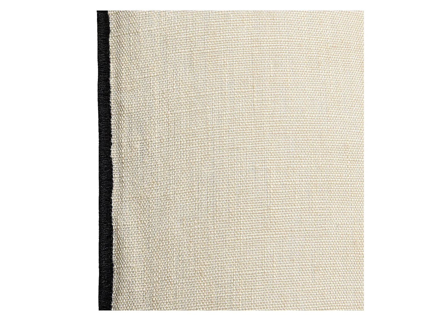 Habitat - Coussin en lin à bourdon noir - 45 x 45 cm - Naturel - Brunel