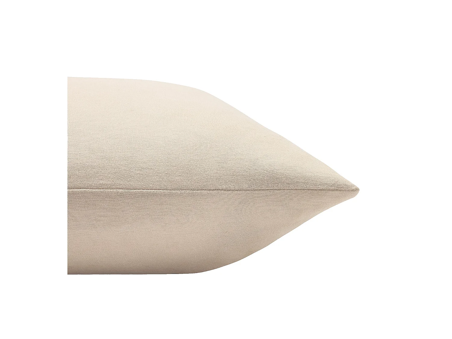 Habitat - Taie d'oreiller en lin - 65 x 65 cm - Naturel - Brunel