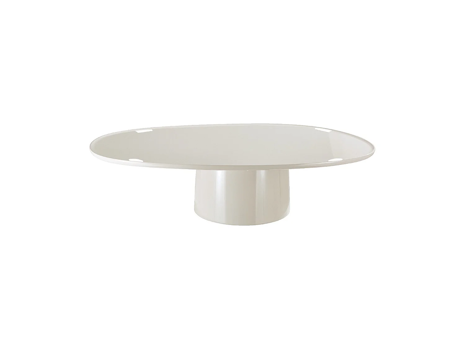 Habitat - Table basse organique laquée - Beige - Theo