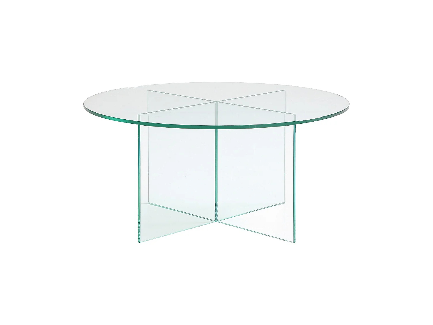 Habitat - Table basse ronde en verre trempé - Transparent - Design by Céline Mognon Fichet - Elory